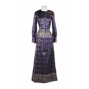 Philippe Venet Fit & Flare  Purple